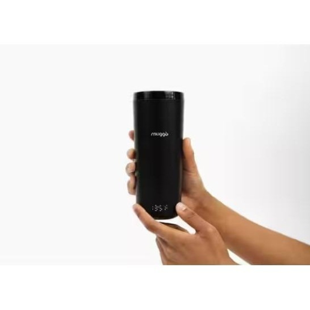 Muggo Smart Heated Travel Mug Black Digital‎ Temperature Control USB Charger
